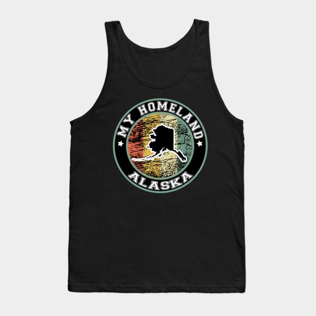 Homeland Alaska state USA vintage Tank Top by LiquidLine